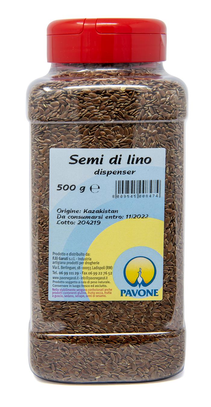 SEMI DI LINO GR.500 DISPENSER PAVONE 