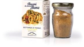 BOTTARGA DI TONNO PINNE GIALLE MACINATA VASO GR.30 - THUNNUS ALBACARES ZONA FAO 34
