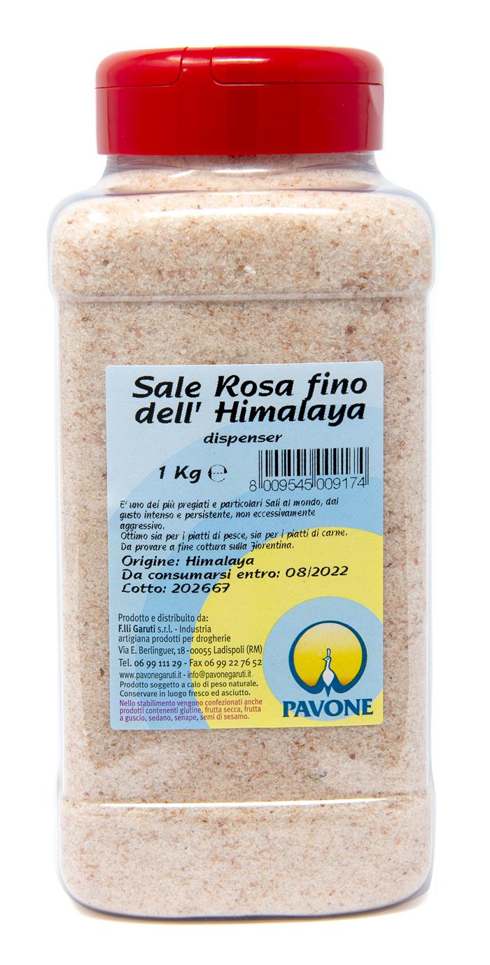 SALE ROSA FINO DELL'HIMALAYA DISPENSER KG.1 PAVONE