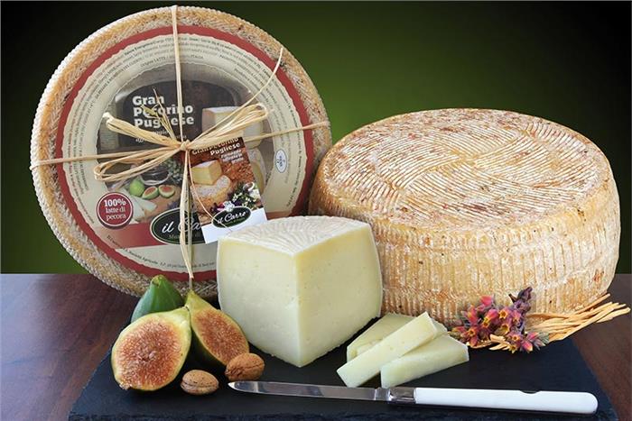 FORMAGGIO GRANPECORINO PUGLIESE 1/2 STAGIONATO E AFFINATO IN GROTTA