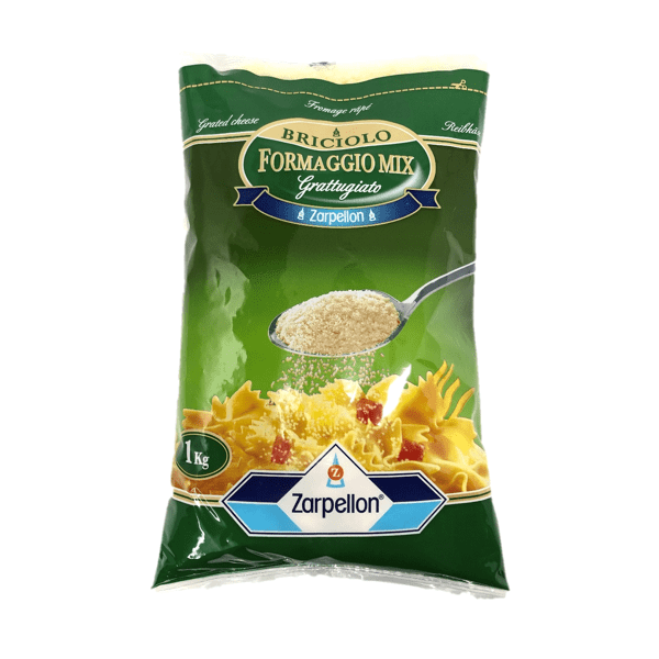 FORMAGGIO GRATTUGGIATO BRICIOLO MIX KG.1 ZARPELLON