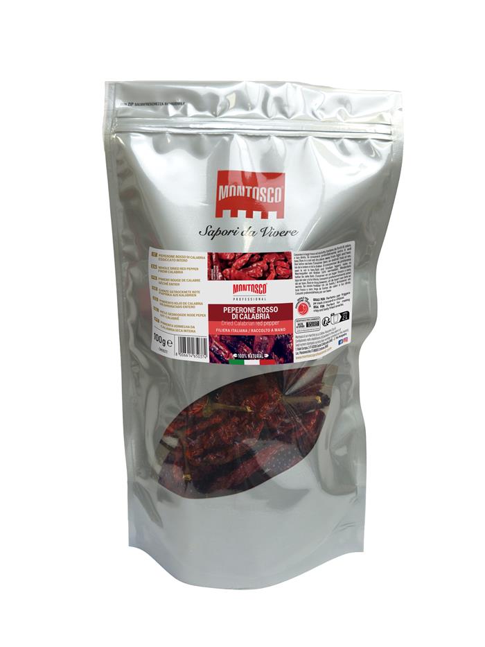 PEPERONE ROSSO DI CALABRIA INTERO GR.100 MONTOSCO - 100% NATURALE