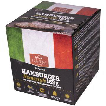 HAMBURGER HOME STYLE GR.155X10PZ. SENZA GLUTINE BALDI SURGELATO