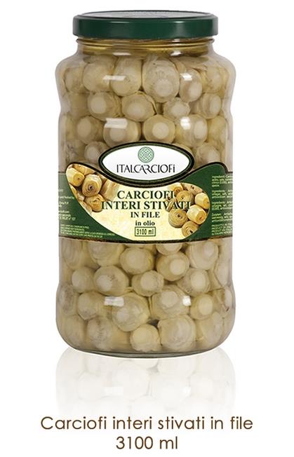 CARCIOFI INTERI OLIO ITALCARCIOFI KG.3,1