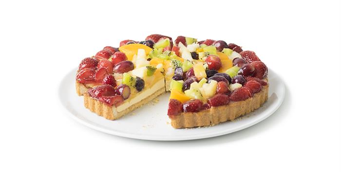CROSTATA FRUTTA MISTA ROTONDA PRETAGLIATA GR.1400 DONATELLA SURGELATO