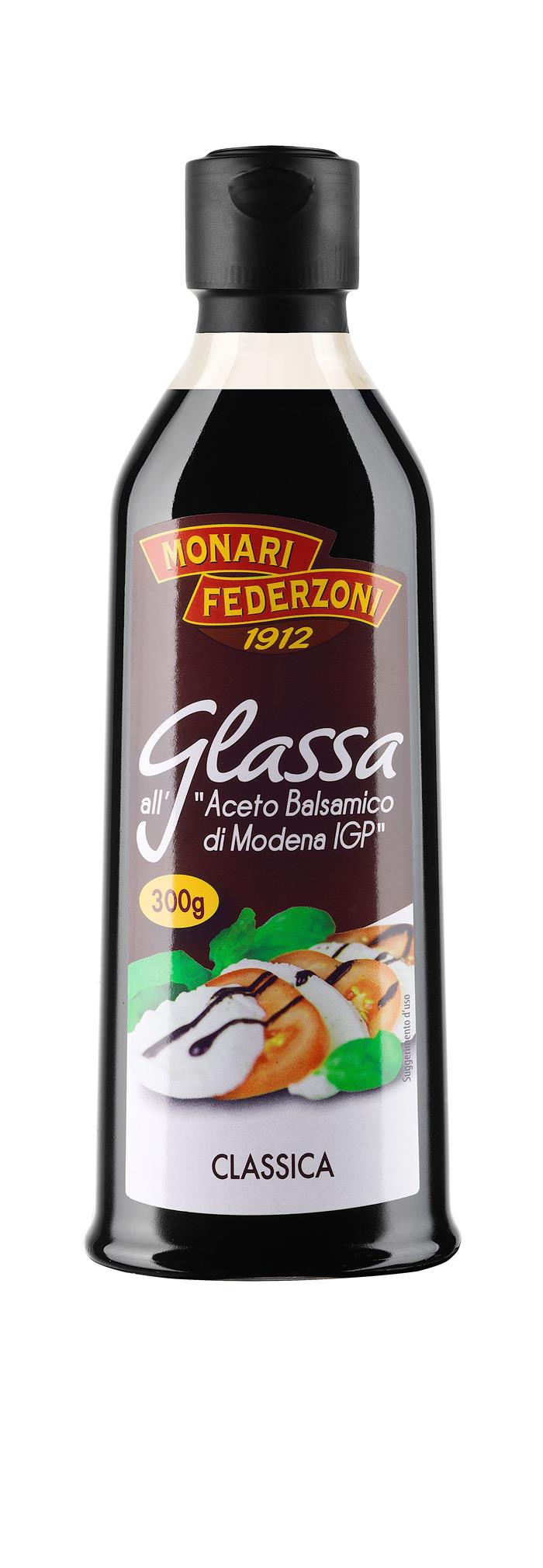 ACETO BALSAMICO GLASSA MODENA IGP GR.300 MONARI FEDERZONI