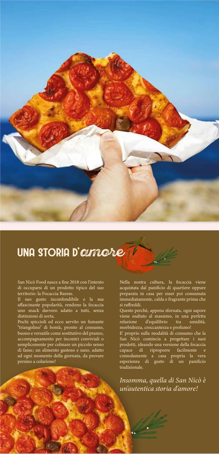 FOCACCIA BARESE CLASSICA CON POMODORI GR.700 SURGELATO