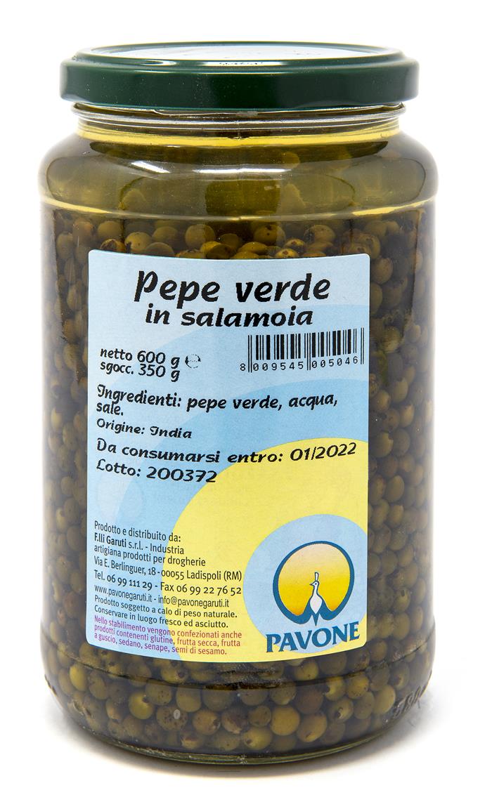 PEPE VERDE SALAMOIA GR.600 VASO PAVONE 
