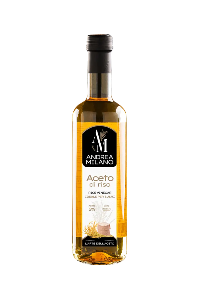 ACETO DI RISO ML.500 ANDREA MILANO 5% ACIDITA' GUSTO DELICATO