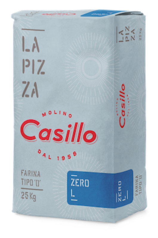 FARINA S/CASILLO PIZZA ZERO L KG.25 W340 GRANO TENERO