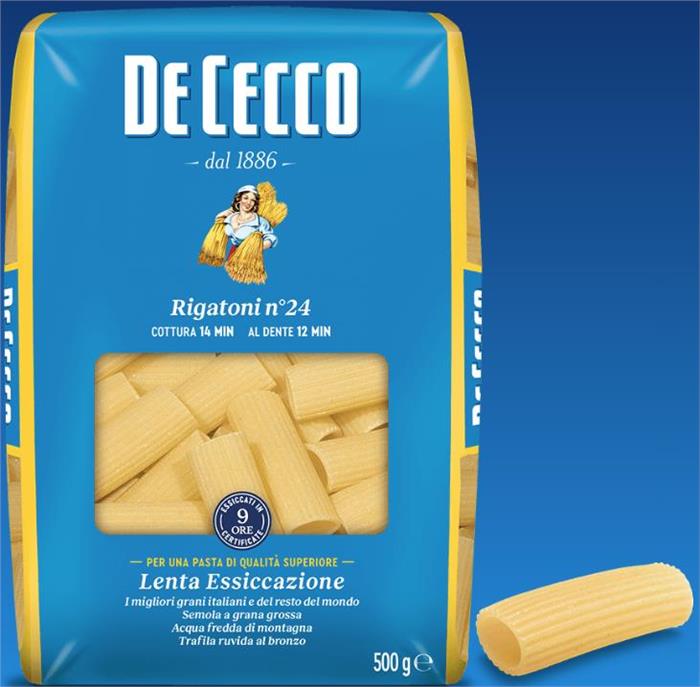RIGATONI DE CECCO FOOD SERVICE N°24 KG.1