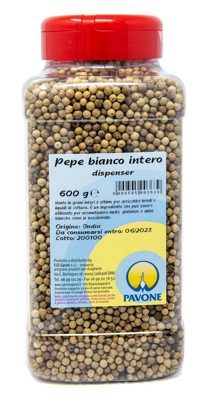 PEPE BIANCO INTERO GR.600 PAVONE