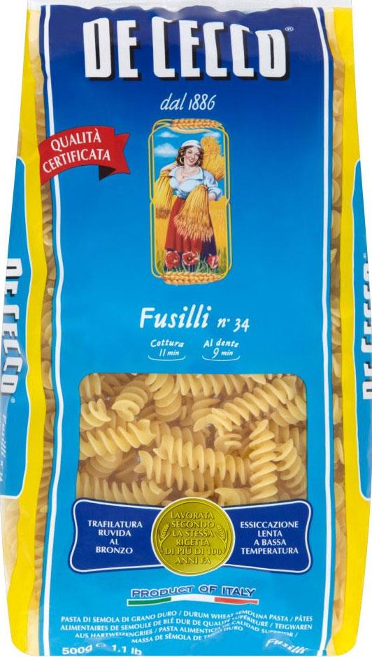 FUSILLI DE CECCO N°34 FOOD SERVICE KG.1