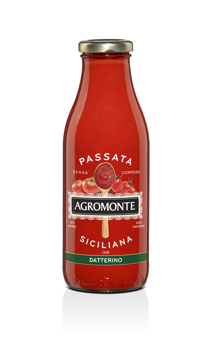 PASSATA DI POMODORO E DATTERINO IN VETRO AGROMONTE GR.520