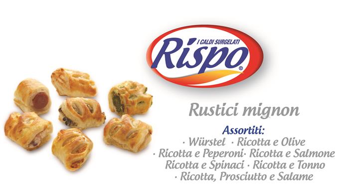 RUSTICI MIGNON ASSORTITI 7 GUSTI GR.20 PRODOTTO ITALIANO SURGELATO