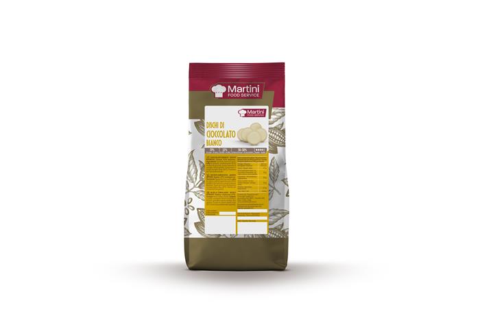 CIOCCOLATO DISCHI BIANCO 31% KG.1 36/38 MASTER MARTINI - FOOD SERVICE