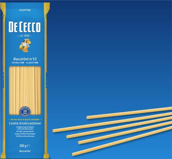 BUCATINI DE CECCO N°15 FOOD SERVICE KG.1