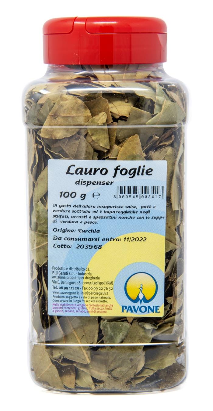 ALLORO IN FOGLIE DISPENSER GR.100 PAVONE
