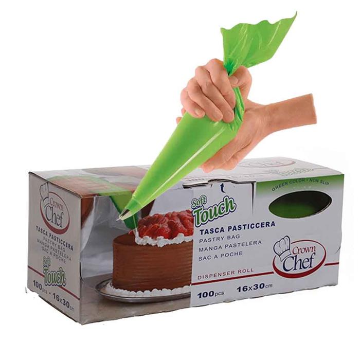 SACCHETTI A POCHET PZ 100 30X16 CROWN/C. ANTISCIVOLO