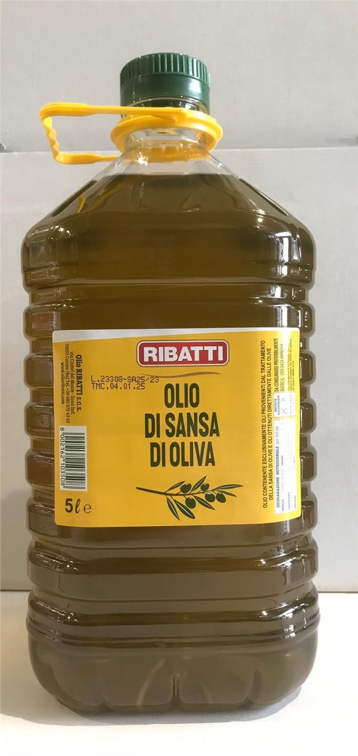OLIO DI SANSA DI OLIVA RIBATTI PET LT.5
