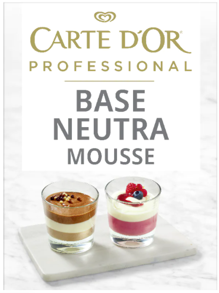 BASE NEUTRA MOUSSE CARTE D'OR SENZA GLUTINE GR.750 (3X250GR) 60 PORZIONI