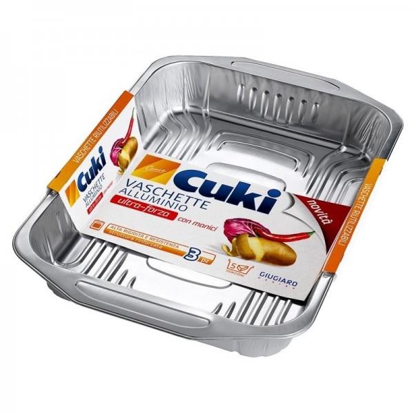 CONTENITORE 2 ALLUMINIO R58 100PZ 3 PORZIONI CUKI PROFESSIONAL