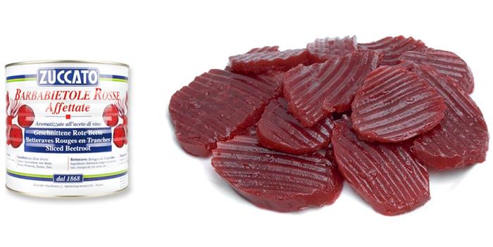 BARBABIETOLA ROSSE AFFETTATE ML.2650 SGOCCIOLATO GR.1500 ZUCCATO