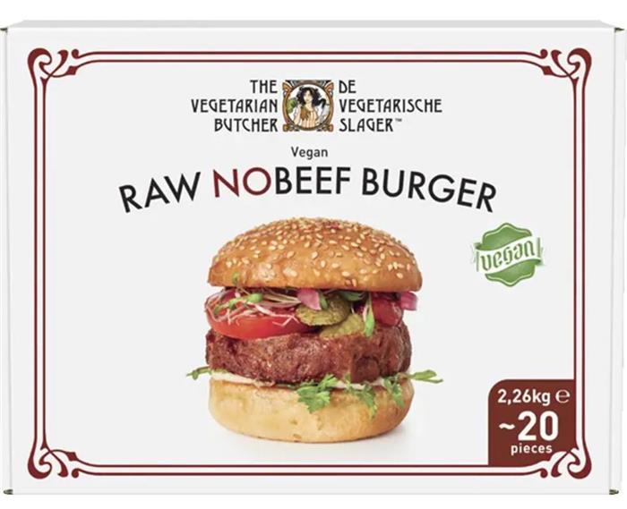VEGAN RAW NO BEEF BURGER 20PZ KG.2,26 PRODOTTO Vegano