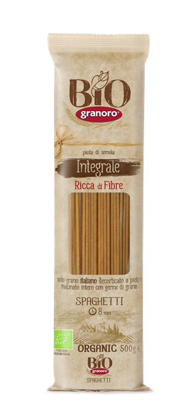 SPAGHETTI Bio INTEGRALI GR.500 GRANORO RICCA DI FIBRE - 100% BioLOGICO Prodotto italianoLIAN