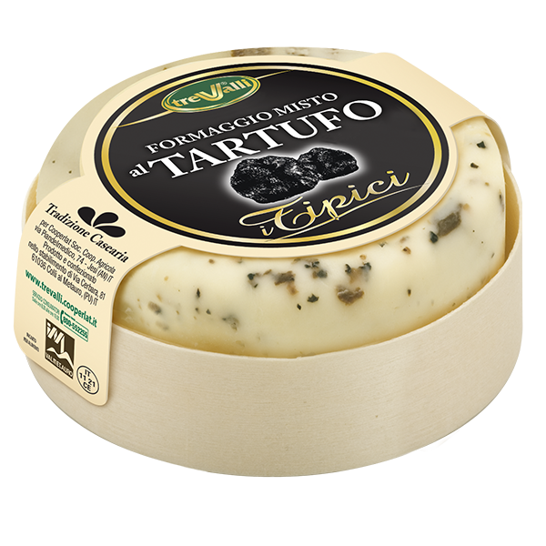 FORMAGGIO CACIOTTA MISTO TARTUFO TREVALLI SOTTOVUOTO