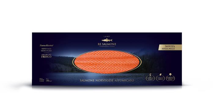 SALMONE NORVEGESE AFFUMICATO GR.600 LA NEF SALMO SALAR ALLEVATO NORVEGIA