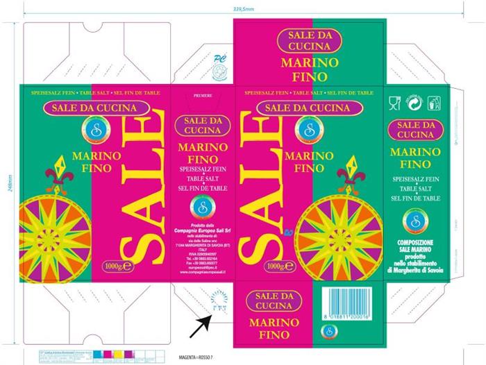 SALE MARINO FINO ROSA DEI VENTI KG.1