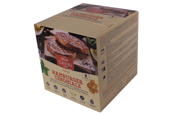 HAMBURGER DI CINGHIALE GR.200 SENZA GLUTINE BALDI SURGELATO