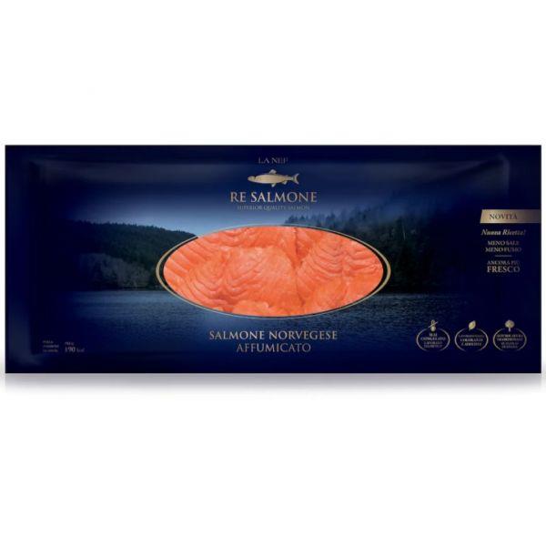 SALMONE NORVEGESE LA NEF BUSTA GR.180 SALMO SALAR ALLEVATO NORVEGIA