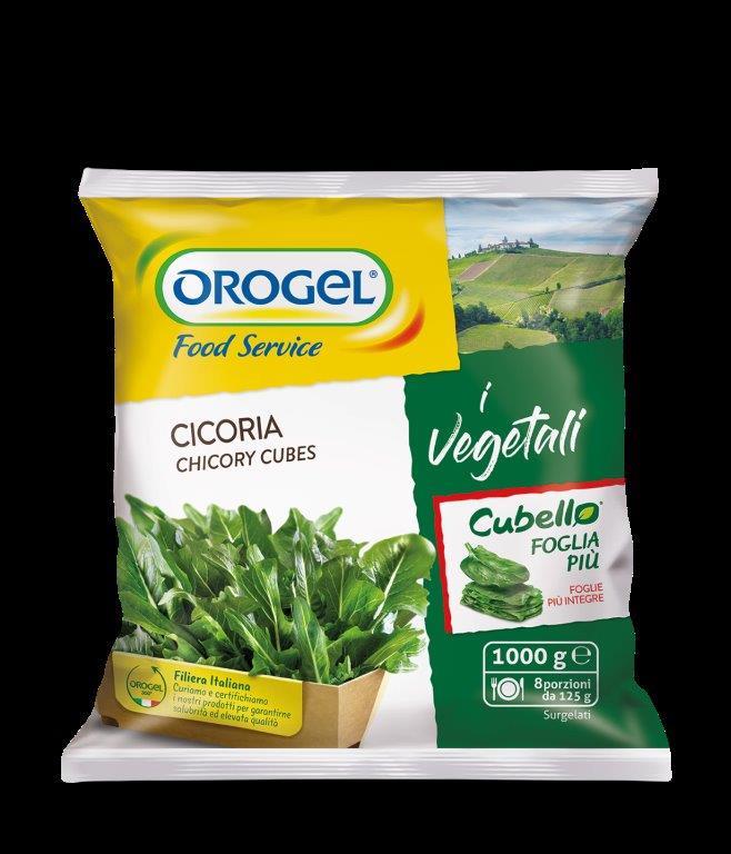 CICORIA CUBO FOGLIA PIU' KG.1 GR.125X8 OROGEL FOOD SERVICE SURGELATO