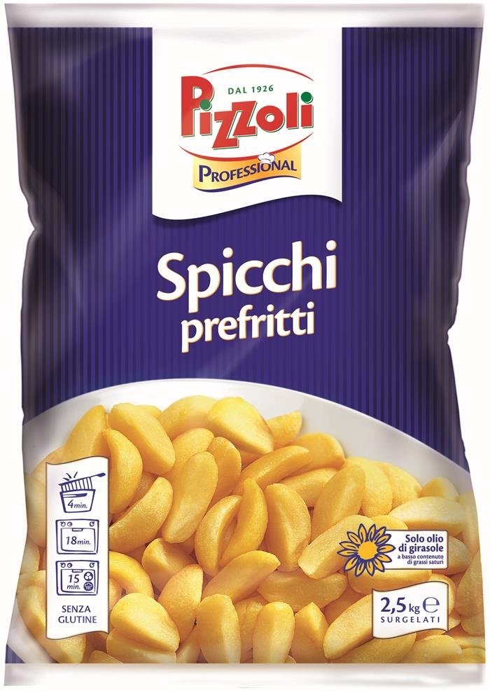 PATATE PIZZOLI SPICCHI SENZA GLUTINE PROFESSIONAL KG.2,5X4 SURGELATO