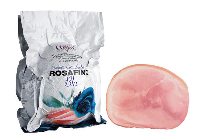 PROSCIUTTO COTTO SCELTO 1/2 ROSAFINO BLU SOTTOVUOTO SENZA POLIFOSFATI SENZA GLUTINE E SENZA LATTOSIO