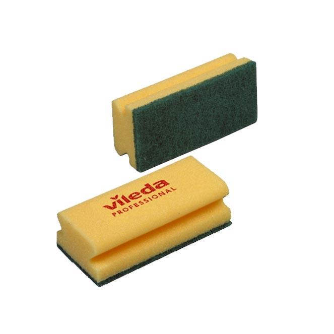 VILEDA SPUGNA VERDE SMERIGLIATA PZ.10 HIGH FOAM SCOURER STRONG