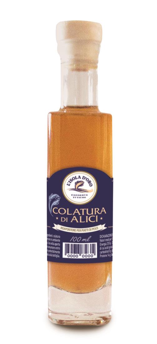 COLATURA DI ALICI ML 100 ISOLA ZONA MAR CANTABRICO - FAO 27VIII