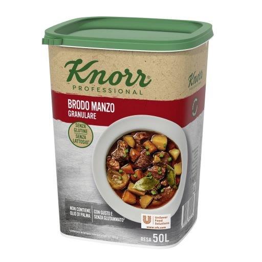 BRODO DI MANZO GRANULARE KNORR KG.1 SENZA GULTINE SENZA LATTOSIO E SENZA GLUTAMMATO