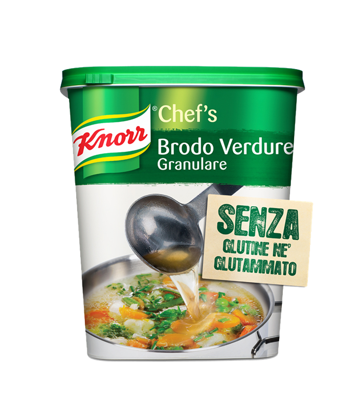 BRODO DI VERDURE GRANULARE KNORR KG.1 SENZA GLUTINE E SENZA GLUTAMMATO