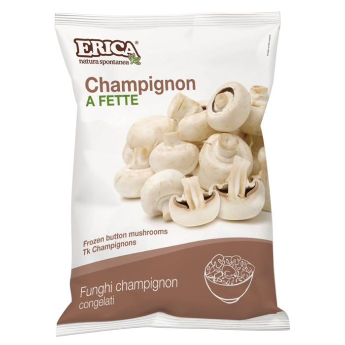 FUNGHI CHAMPIGNONS A FETTE KG.1 CONGELATO AGARICUS BISPORUS