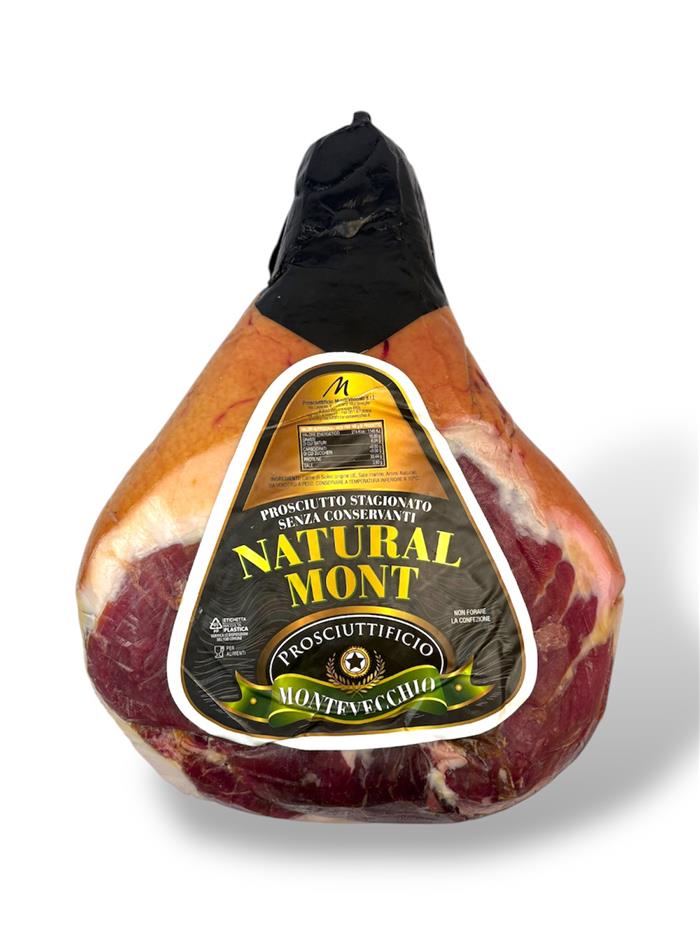 PROSCIUTTO CRUDO MEC DISSOSSATO NATURALMONT SOTTOVUOTO RISERVA MONTEVECCHIO