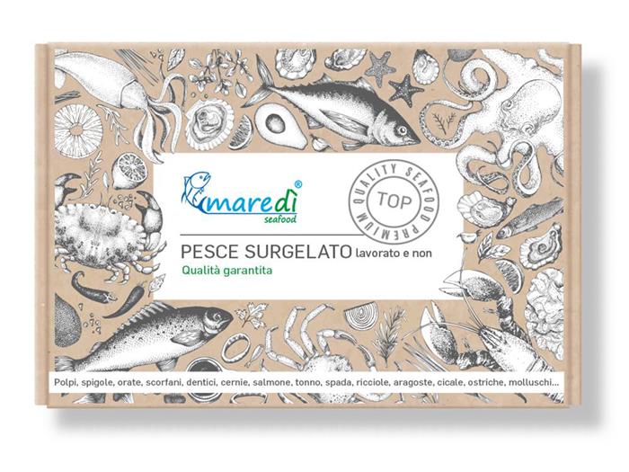 TOTANO ATLANTICO ANELLI E CIUFFI CON PELLE ILLEX ARGENTINUS (SQA) - CONGELATO