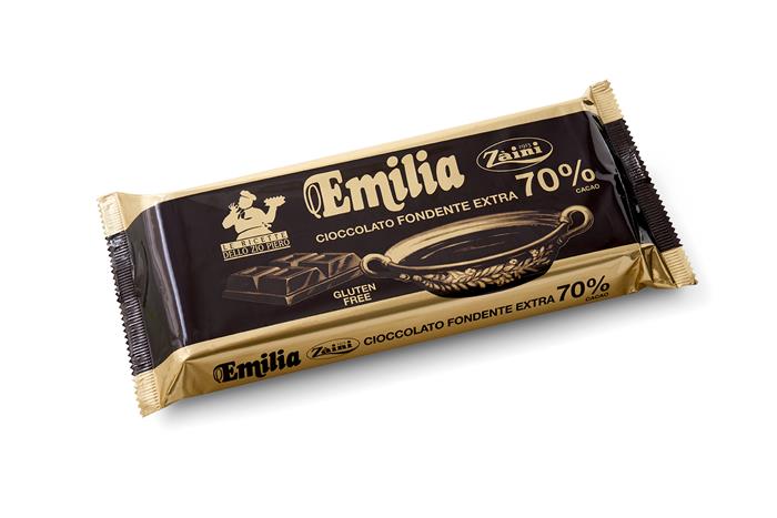 CIOCCOLATO FONDENTE EXTRA SENZA GLUTINE ZAINI 70% KG.1