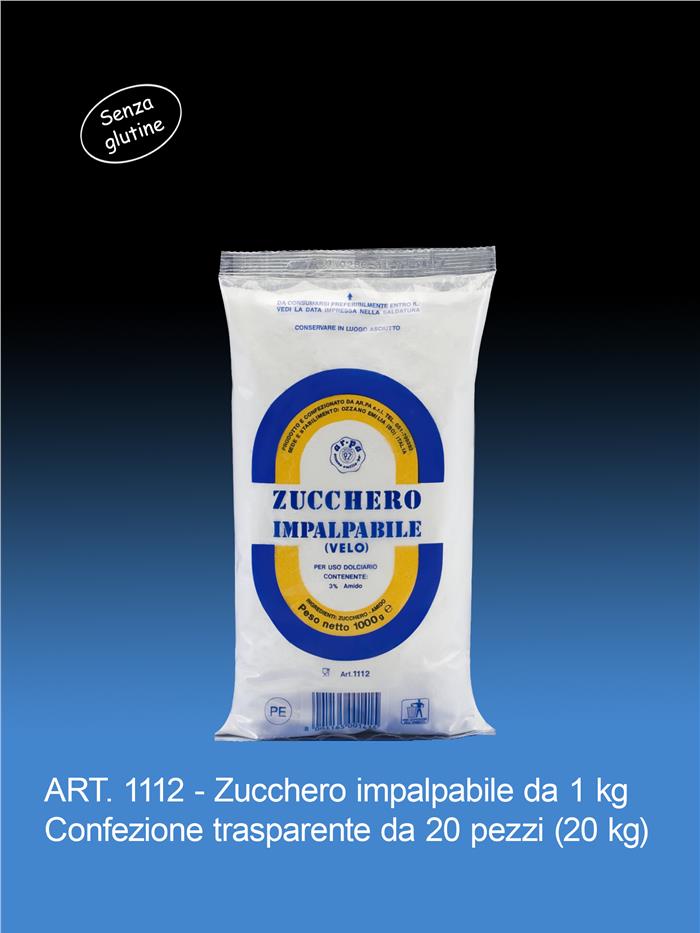 ZUCCHERO A VELO AR.PA KG.1 SENZA GLUTINE