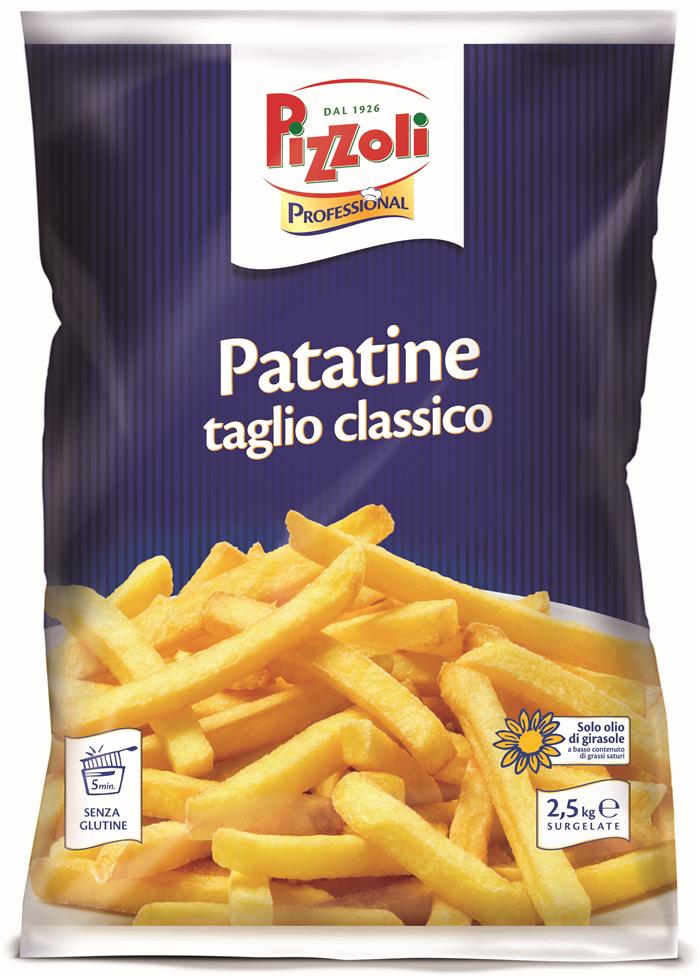 PATATE PIZZOLI PROFESSIONAL SENZA GLUTINE KG.2,5X4 11X11 SURGELATO