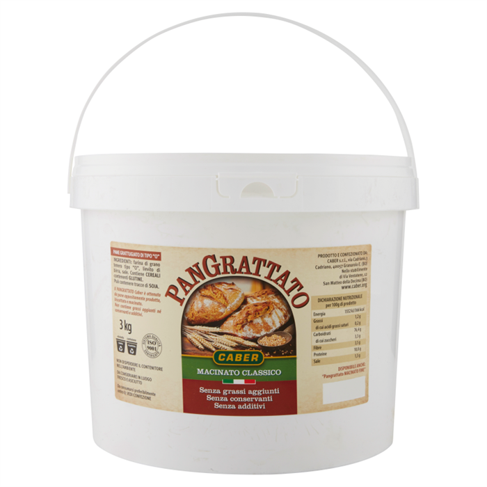 PANE GRATTUGIATO EXTRA SECCHIO KG3 CABER