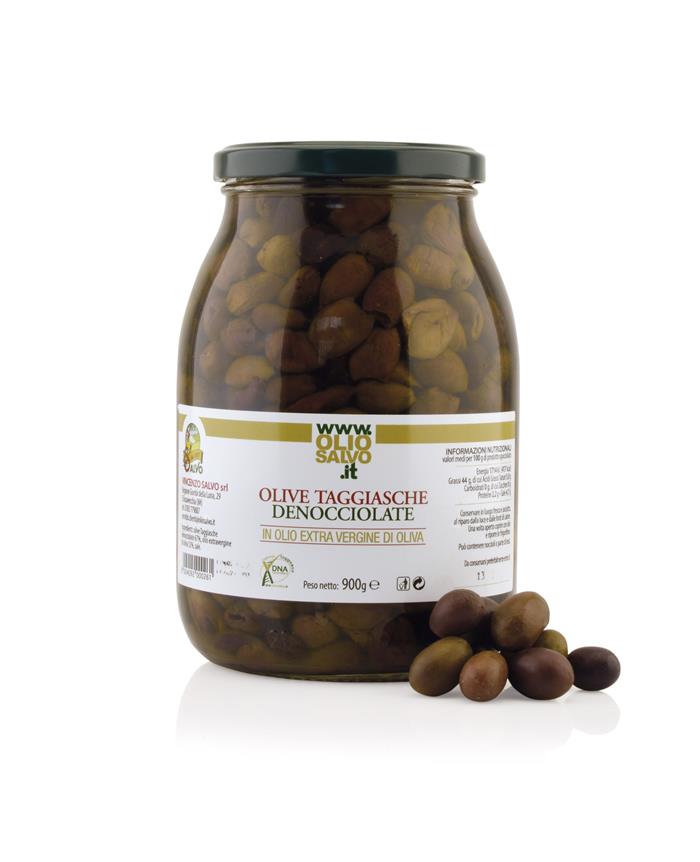 OLIVE NERE DENOCCIOLATE NERI GR.1400 SGOCCIOLATO GR.800
