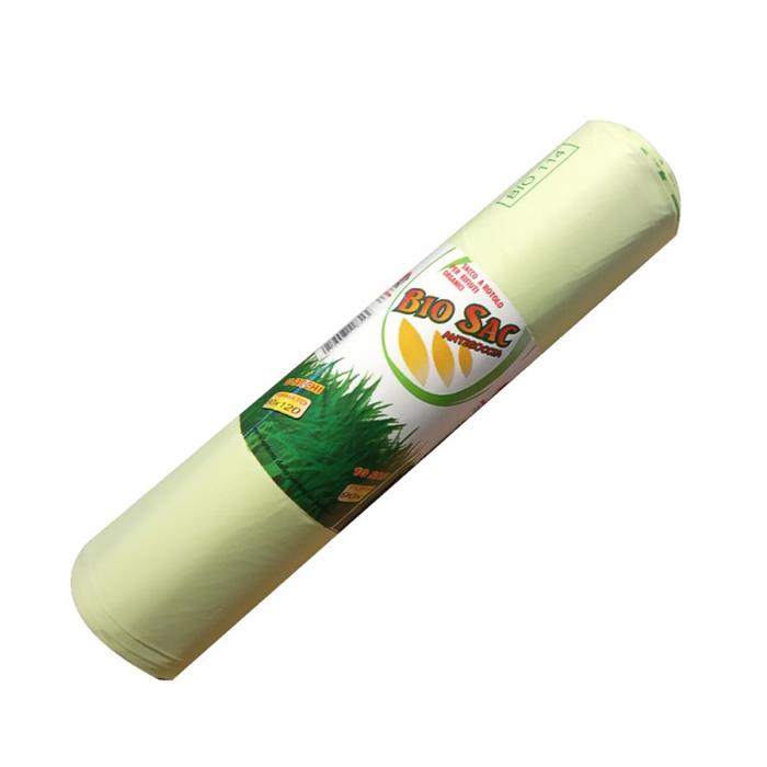 BUSTE BIO COMPOSTABILI 90X120 GR.80X10PZ SACCO A ROTOLO PER RIFIUTI ORGANICI